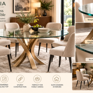Vera Glass Dining Table